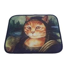Miapet Elekli Desenli Mona 60x45 cm Kedi Tuvalet Önü Paspası