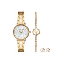 Michael Kors MK1065SET Kadın Kol Saati Bileklik ve Küpe Seti