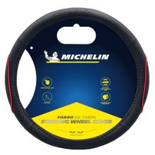 Michelin MC1003NR Premium Suni Deri Kırmızı Direksiyon Kılıfı