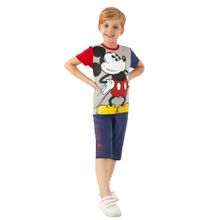 Mickey Mouse D4788-3 Gri Melanj Erkek Çocuk Kapri Takım