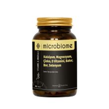 Microbiome Kalsiyum Magnezyum Çinko D Vitamini Bakır Bor Selenyum 60 Tablet