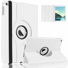 Microcase Apple İpad Air 360 Döner Standlı Deri Kılıf Beyaz