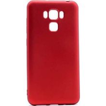 Microcase Asus Zenfone 3 Deluxe ZS570KL Premium Silikon Tempered Cam + Kırmızı Kılıf