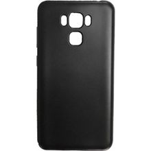Microcase Asus Zenfone 3 Deluxe ZS570KL Premium Silikon Tempered Cam + Siyah Kılıf