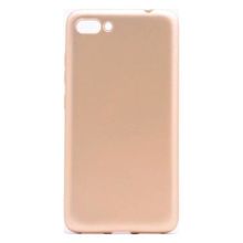Microcase Asus Zenfone 4 ZE554KL Premium Silikon Tempered Cam + Ekran Koruyucu Altın Kılıf