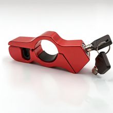 Microcase Motosiklet Direksiyon Fren Kilidi - Kask Kilitleme Kablolu E-Scooter ve Bisiklet Elcik Kilidi, Paslanmaz Çelik Güvenlik Kilidi (Kırmızı) - AL5871
