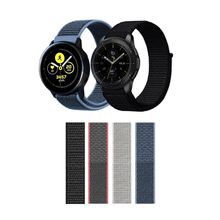 Microcase Realme Watch S KY17 Gri Cırtlı Kumaş Kordon Kayış