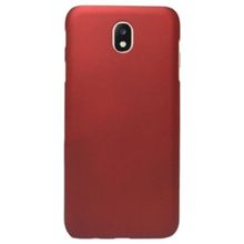 Microcase Samsung Galaxy C8 Premium Silikon Tempered Cam + Kırmızı Kılıf