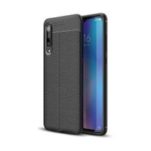 Microcase Xiaomi Mi 9 Leather Tpu Silikon Siyah Kılıf