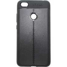 Microcase Xiaomi Redmi Note 5A Prime Leather Effect Silikon Tempered Cam + Kılıf