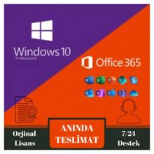 Microsoft Windows 10 Pro ve Office 365 Pro Plus Yazılım