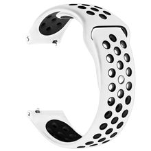Microsonic Amazfit GTR 2 Sport 47 mm Rainbow Gently Band Siyah Beyaz Uyumlu Kordon