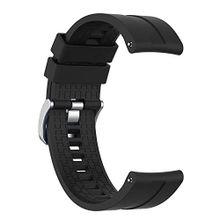 Microsonic Amazfit GTR 2 Sport 47 mm Silikon Rapid Bands Siyah Uyumlu Kordon