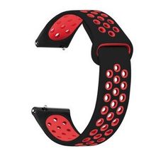 Microsonic Amazfit GTR 2 Sport 47 mm Siyah Kırmızı Rainbow Gently Band Kordon