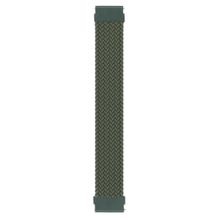 Microsonic Amazfit GTS 2E 42 mm Medium 155 mm Braided Solo Loop Band Koyu Yeşil Kordon