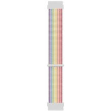 Microsonic Amazfit GTS 2E Uyumlu 42 mm Hasırlı Woven Sport Loop Pride Edition Kordon