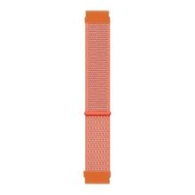 Microsonic Amazfit GTS 2E Uyumlu 42 mm Hasırlı Woven Sport Loop Turuncu Kordon