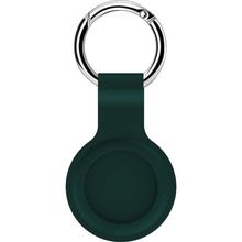 Microsonic Apple Air Tag Liquid Silicone Protective Case Koyu Yeşil Kılıf