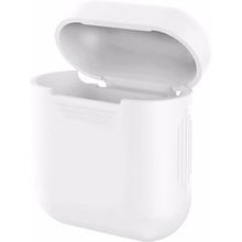 Microsonic Apple AirPods Mat Silikon Beyaz Kılıf