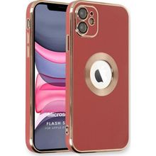 Microsonic Apple iPhone 11 Flash Stamp Kırmızı Cep Telefonu Kılıfı