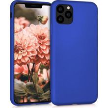 Microsonic Apple iPhone 11 Pro 5.8 inç Mavi Matte Silicone Cep Telefonu Kılıfı