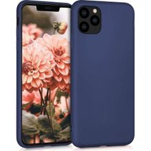 Microsonic Apple iPhone 11 Pro Max 6.5 inç Mat Lacivert Silikon Cep Telefonu Kılıfı
