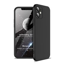 Microsonic Apple iPhone 12 Mini Double Dip 360 Protective Siyah Cep Telefonu Kılıfı