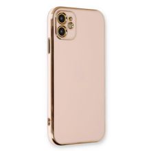 Microsonic Apple iPhone 12 Olive Plated Pembe Kılıf