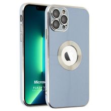 Microsonic Apple iPhone 12 Pro Flash Stamp Mavi Cep Telefonu Kılıfı