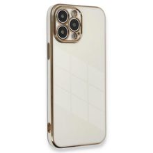 Microsonic Apple iPhone 12 Pro Olive Plated Beyaz Kılıf
