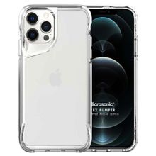 Microsonic Apple iPhone 12 Pro Trex Bumper Şeffaf Cep Telefonu Kılıfı
