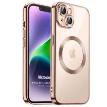 Microsonic Apple iPhone 13 MagSafe Luxury Electroplate Rose Gold Cep Telefonu Kılıfı