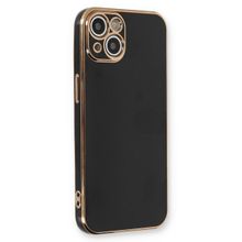 Microsonic Apple iPhone 13 Olive Plated Siyah Cep Telefonu Kılıfı