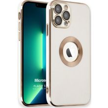 Microsonic Apple iPhone 13 Pro Flash Stamp Beyaz Cep Telefonu Kılıfı
