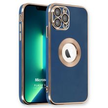 Microsonic Apple iPhone 13 Pro Flash Stamp Lacivert Cep Telefonu Kılıfı