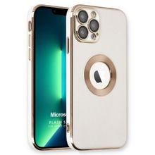 Microsonic Apple iPhone 13 Pro Max Flash Stamp Beyaz Cep Telefonu Kılıfı