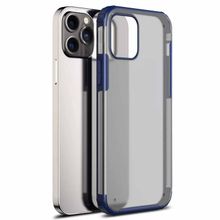 Microsonic Apple iPhone 13 Pro Max Frosted Frame Lacivert Cep Telefonu Kılıfı
