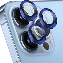 Microsonic Apple iPhone 13 Pro Max Tekli Lacivert Kamera Lens Koruma Camı