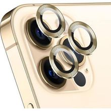 Microsonic Apple iPhone 13 Pro Tekli Gold Kamera Lens Koruma Camı
