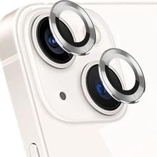Microsonic Apple iPhone 13 Tekli Gümüş Kamera Lens Koruma Camı