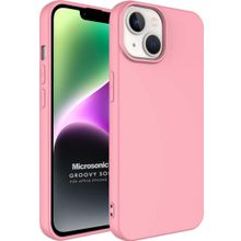 Microsonic Apple iPhone 14 Groovy Soft Rose Gold Cep Telefonu Kılıfı