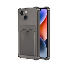 Microsonic Apple iPhone 14 Plus Card Slot Shock Füme Cep Telefonu Kılıfı
