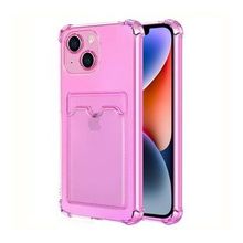 Microsonic Apple iPhone 14 Plus Card Slot Shock Pembe Cep Telefonu Kılıfı