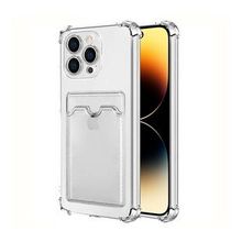 Microsonic Apple iPhone 14 Pro Card Slot Shock Şeffaf Cep Telefonu Kılıfı