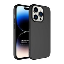 Microsonic Apple iPhone 14 Pro Groovy Soft Siyah Cep Telefonu Kılıfı