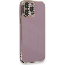 Microsonic Apple iPhone 14 Pro Max Olive Plated Lila Cep Telefonu Kılıfı