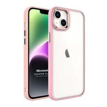 Microsonic Apple iPhone 14 Shadow Planet Açık Pembe Cep Telefonu Kılıfı