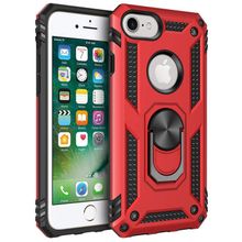 Microsonic Apple iPhone 6s Plus Military Ring Holder Kırmızı Kılıf