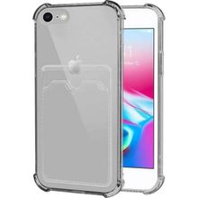 Microsonic Apple iPhone 7 Card Slot Shock Siyah Cep Telefonu Kılıfı