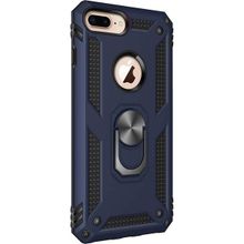 Microsonic Apple iPhone 7 Military Ring Holder Lacivert Kılıf